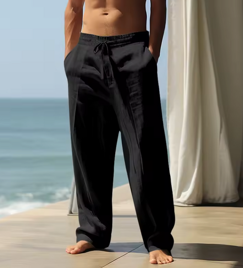 Pantalon Large Lin Homme