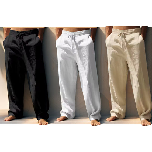 Pantalon Large Lin Homme